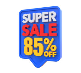 85 Percent Super Sale Off 3D Render