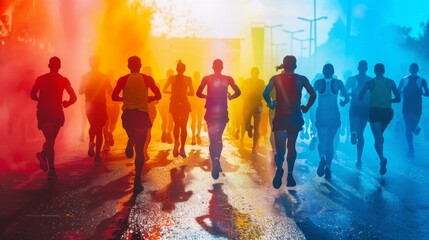 Let the spectrum of colors inspire you to push your limits in this vibrant marathon