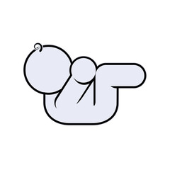 Baby Icon. Newborn, Infant Symbol.