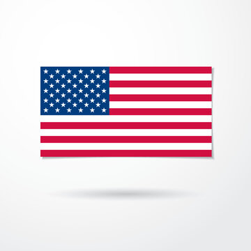 Flag of the United States vector graphic design