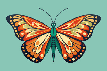 simple beautiful butterfly pattern minimalistic