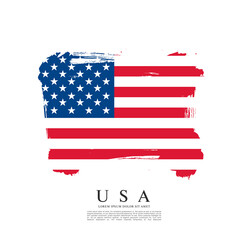 Flag of the United States vector graphic design