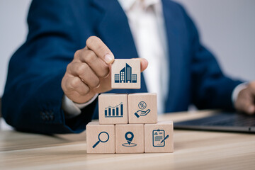 Real estate investment concept. Investment planning, business real estate and business development....