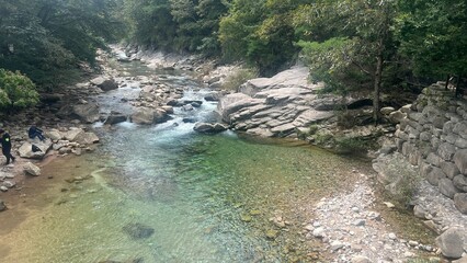 아름다운 절경의 여름 계곡