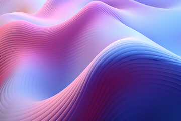 abstract background with smooth wavy lines in pink and blue colors