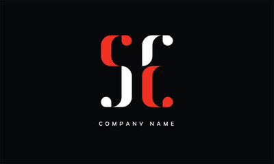 SE, ES, S, E Abstract Letters Logo Monogram