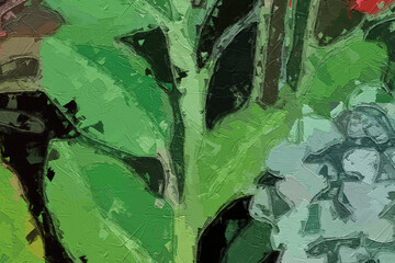 garden, rose, smear, saturated, dye, romantic, vibrant, paintings, impressionism, artistic, paint, flower, art, oil, illustration, floral, canvas, drawing, colorful, leaf, bouquet, wallpaper, decorati