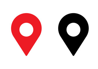 地図のマップピンのシンプルなピクトグラム