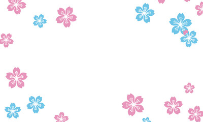 Fototapeta premium 桜の和風のベクター背景素材