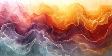 Abstract colorful smoke background for graphics use. Created with Ai