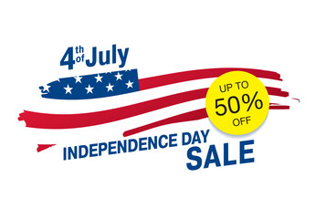 independence day sale banner vector graphic design