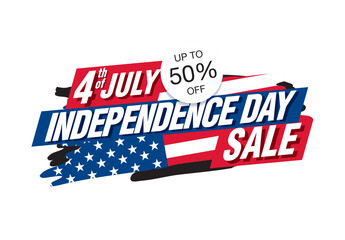 independence day sale banner vector graphic design