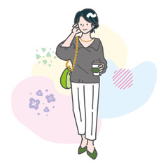 春のオフィスカジュアル