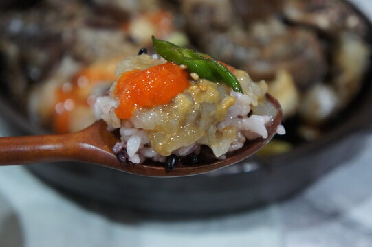 Soy Sauce Marinated Crab on Rice,Korean popular side dish food,meal stealer