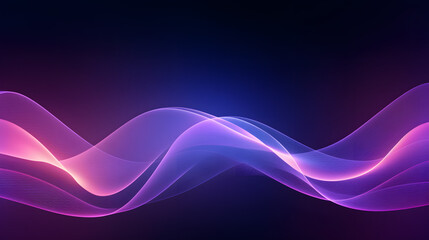 Digital technology purple rhythm wavy line abstract graphic poster web page PPT background with generative