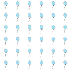 Light blue balloon pattern