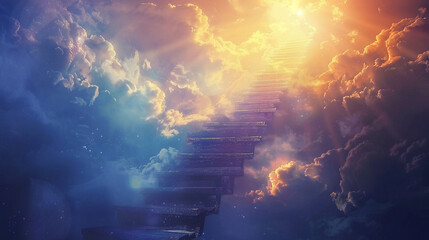 Steps ascending towards the sky