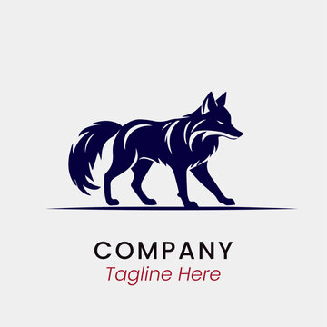 fox logo design template