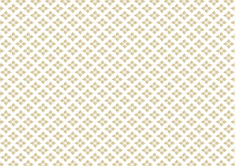 和柄のシームレス模様イラスト（花菱模様） 