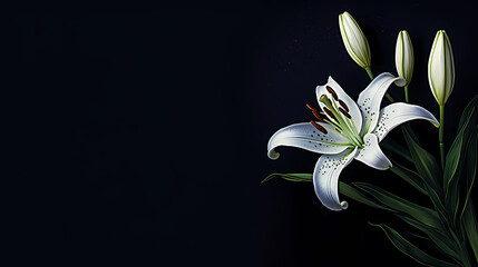 Elegant lilies in bloom