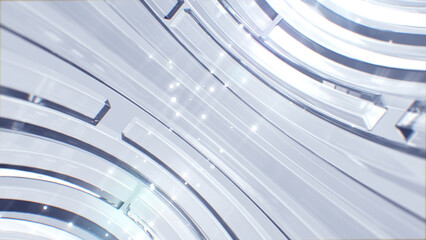 Clean white corporate abstract background.