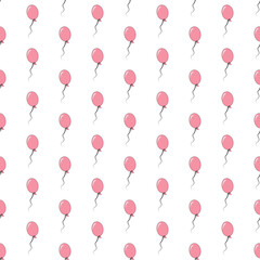 Sea pink balloon pattern