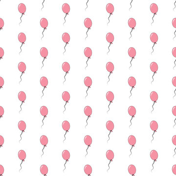 Sea pink balloon pattern