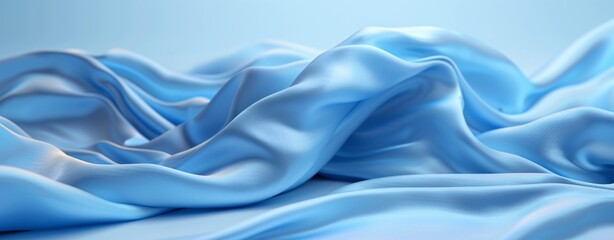 Fototapeta premium blue satin background