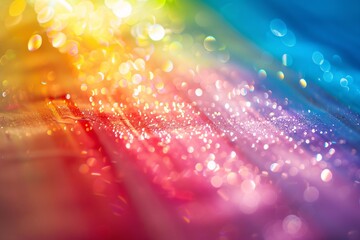 Rainbow of Colors: A Spectrum of Light and Glitter Generative AI