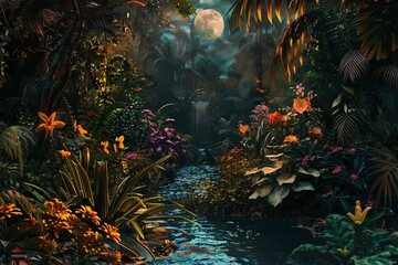 Obraz premium underwater scene with coral reef