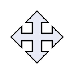 Expansion Icon. Spread Symbol  - Vector.