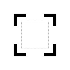 Frame Icon. Border, Target. Limitation Symbol - Vector.