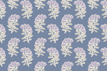 floral ethnic ikat seamless pattern traditional design for background, carpet, wallpaper, clothing, wrapping, fabric, vector illustration, embroidery style, Ajrakh, block print, batik print allovers