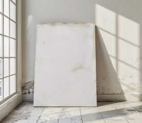Sunlit Artwork in a White Room: A Fresh Take on Modern Art Generative AI