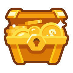 Treasure Chest Open Icon © Simple Glyphs