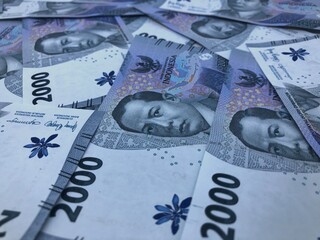 2000 thousand Indonesian paper money
