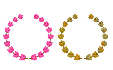 laurel wreath made of flower