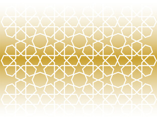 vector gradient brown gold and white colours background with a pattern of circles and stars arabic islamic ornament decor frame eid ramadan