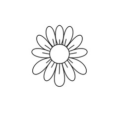 Fototapeta premium A flower with a white background