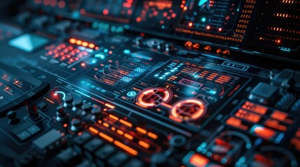 Encryption algorithms being visualized on a secure digital interface within a technology lab. The image highlights the complexity and importance of data protection