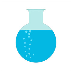 illustration of a glass of water with a bottle