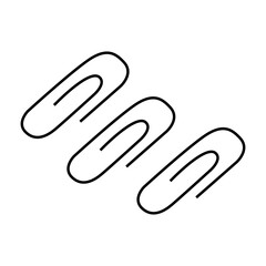 Fototapeta premium paper clip outline