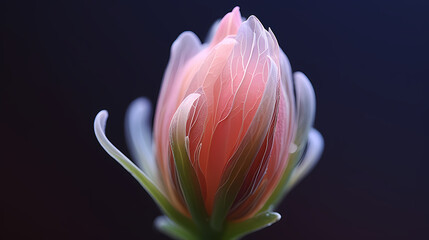 The delicate flower buds and dewdrops on the petals herald the prelude to blooming.