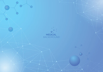 Medical and Technical Abstract Vector Illustration Background
