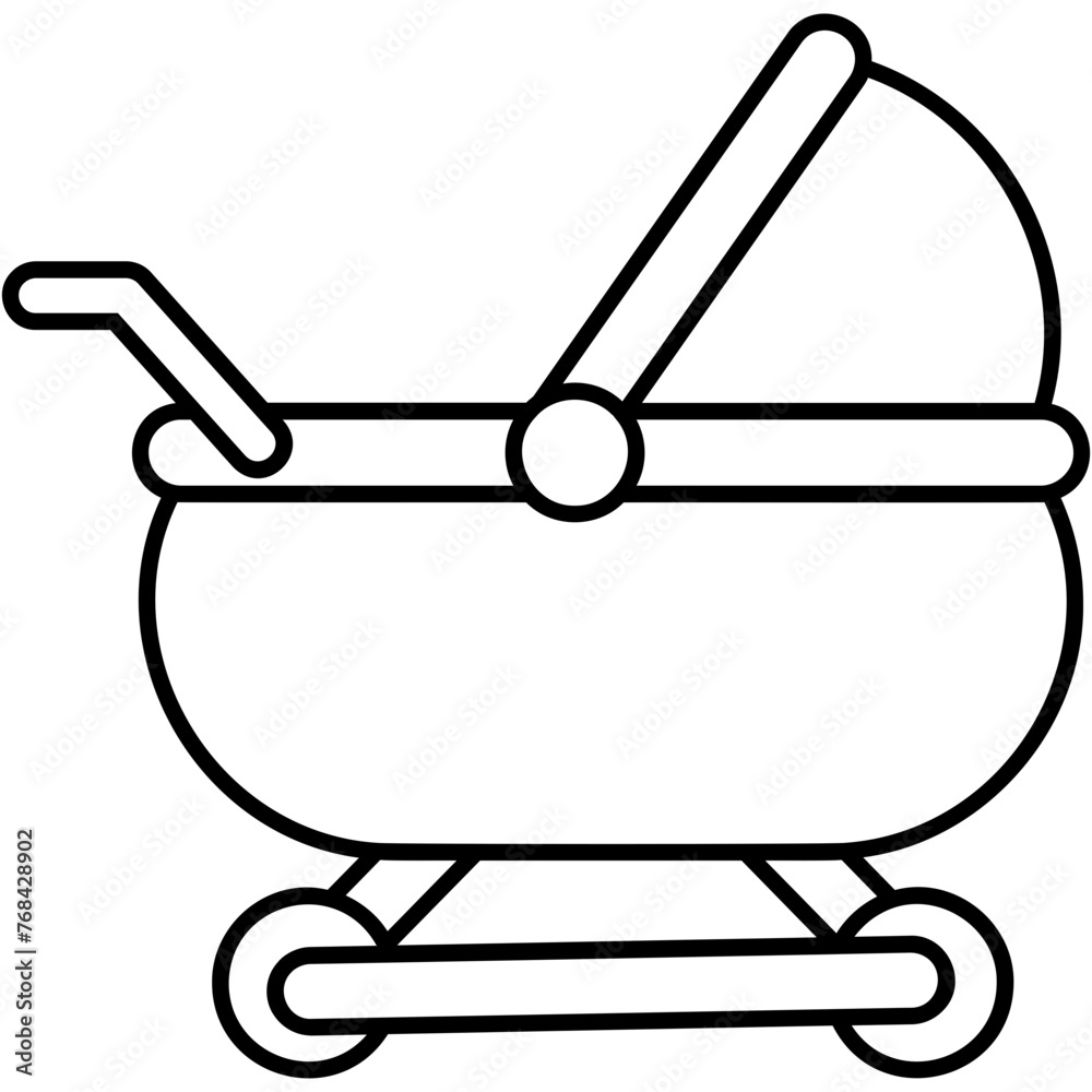 Poster Baby Stroller Icon