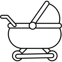 Baby Stroller Icon