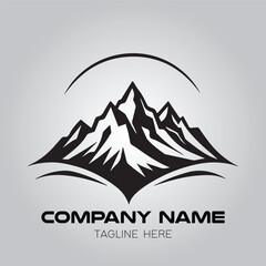 Mountain icon symbol for logo company vector image 