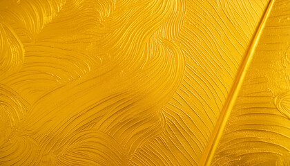 Shiny yellow leaf gold foil texture background; wrinkled surface for the designer