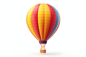 Fototapeta premium Multicolored rainbow balloon isolated on a white background