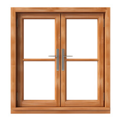 wooden window frame isolated on transparent background Remove png, Clipping Path, pen tool